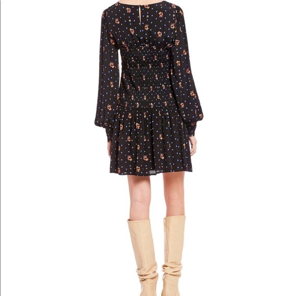 Free People NWT Two Faces Black mini dress - Picture 4 of 7